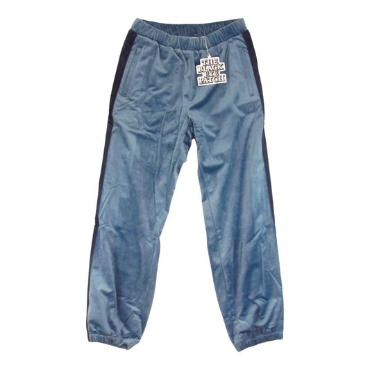 ブラックアイパッチ 22SS BEPSS22PA03 B EMBLEM VELOUR PANTS エンブレム ベロア パンツ ネイビー系 L【新古品】【未使用】【中古】