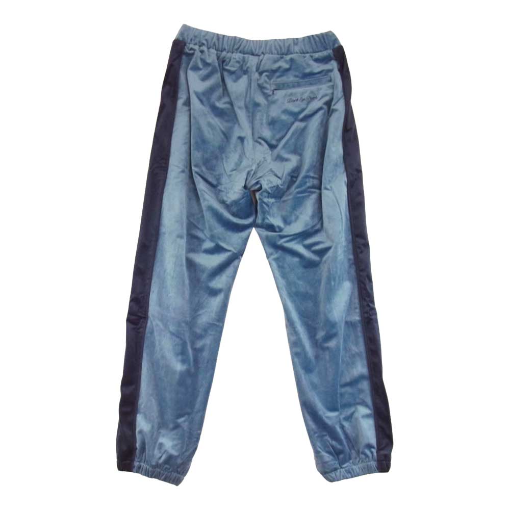 ブラックアイパッチ 22SS BEPSS22PA03 B EMBLEM VELOUR PANTS エンブレム ベロア パンツ ネイビー系 L【新古品】【未使用】【中古】