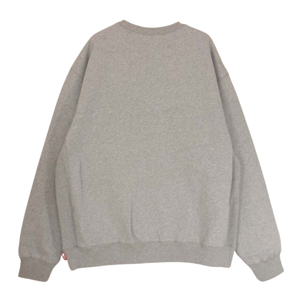ブラックアイパッチ 22AW BEPFW22TP42 SMALL OG LABEL CREWSWEAT スモール レーベル ロゴ クルー スウェット グレー系 L【新古品】【未使用】【中古】