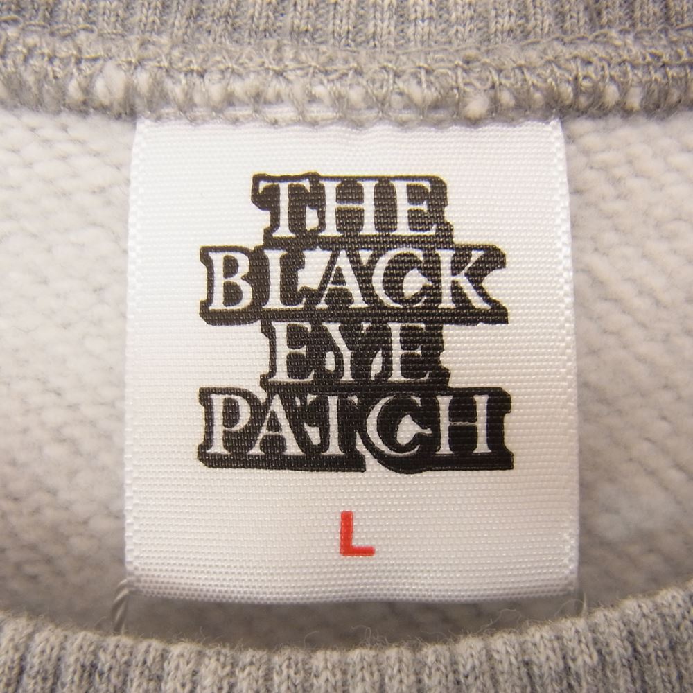 ブラックアイパッチ 22AW BEPFW22TP42 SMALL OG LABEL CREWSWEAT スモール レーベル ロゴ クルー スウェット グレー系 L【新古品】【未使用】【中古】