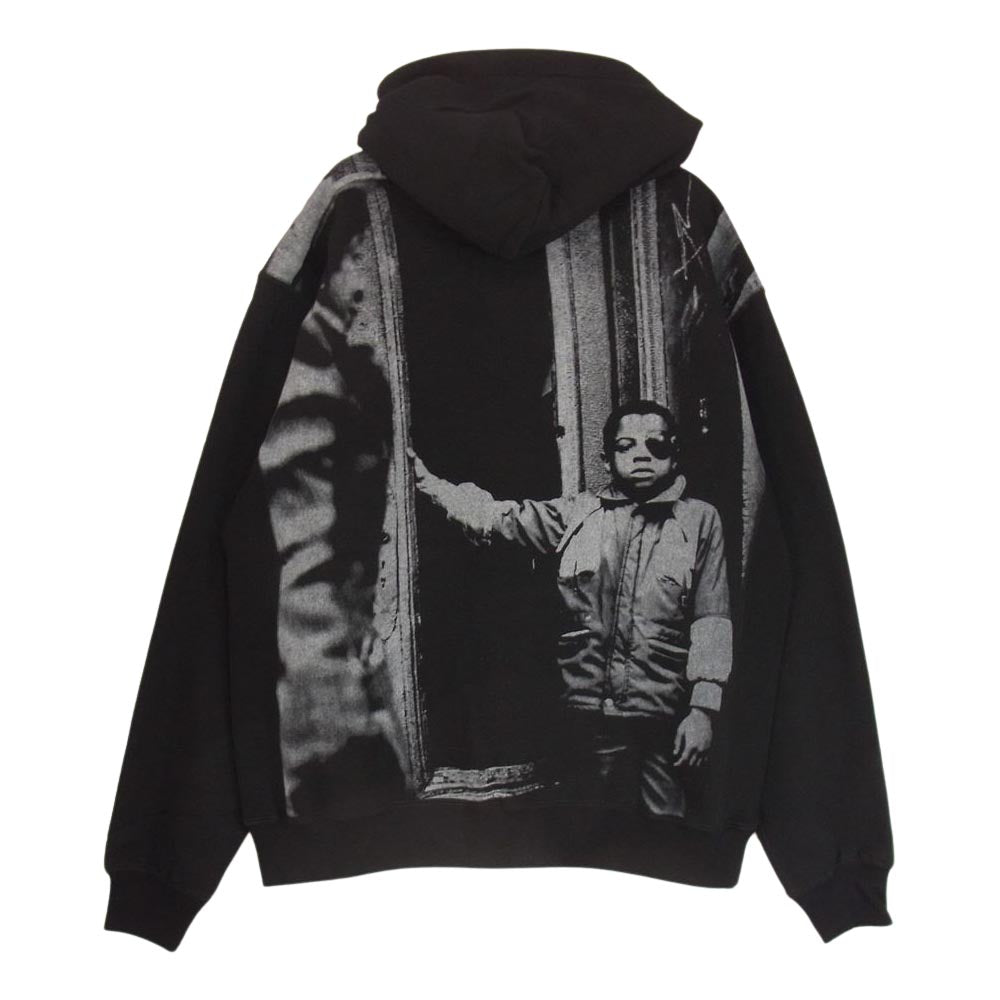 ブラックアイパッチ 22AW BEPFW22EI17 Sue Kwon Street Level HOODIE プリント フーディー プルオーバ― パーカー ブラック系 L【新古品】【未使用】【中古】