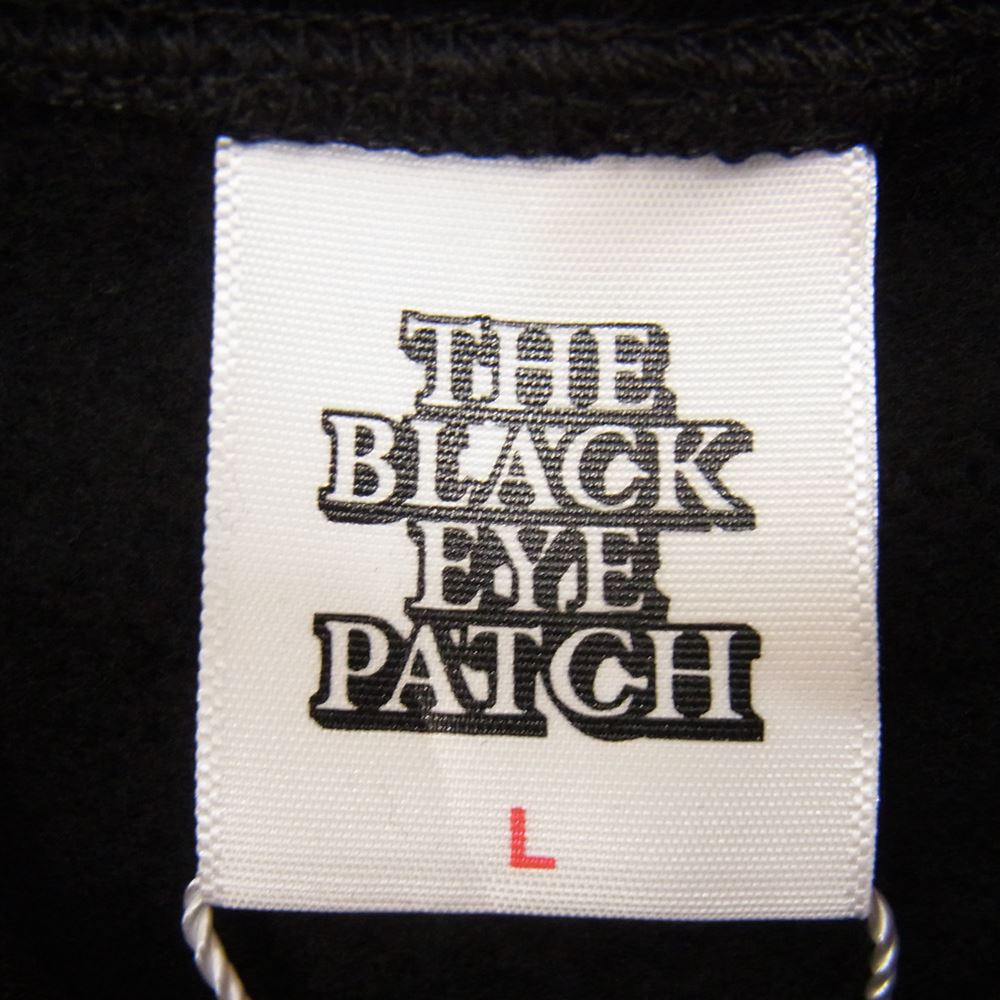 ブラックアイパッチ 22AW BEPFW22EI17 Sue Kwon Street Level HOODIE プリント フーディー プルオーバ― パーカー ブラック系 L【新古品】【未使用】【中古】