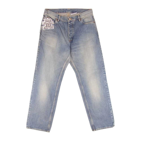 ブラックアイパッチ 21AW BEPFW21PA08 Emblem Baggy Jeans エンブレム バギー ジーンズ デニム パンツ インディゴブルー系 32【新古品】【未使用】【中古】