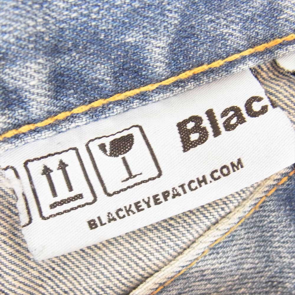 ブラックアイパッチ 21AW BEPFW21PA08 Emblem Baggy Jeans エンブレム バギー ジーンズ デニム パンツ インディゴブルー系 32【新古品】【未使用】【中古】