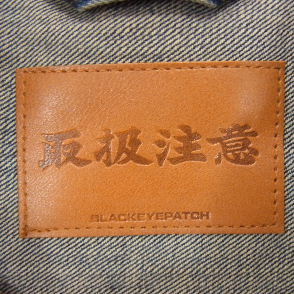 ブラックアイパッチ 22SS BEPSS220T06 KAMON DENIM JACKET 家紋 デニム ジャケット インディゴブルー系 M【新古品】【未使用】【中古】