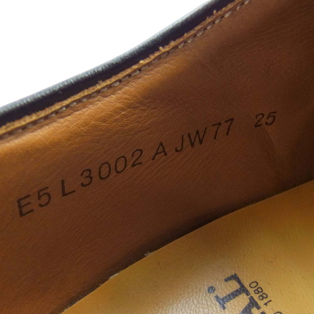 REGAL リーガル E5L3002 レザー ウィングチップシューズ ブラック ブラック系 25【中古】