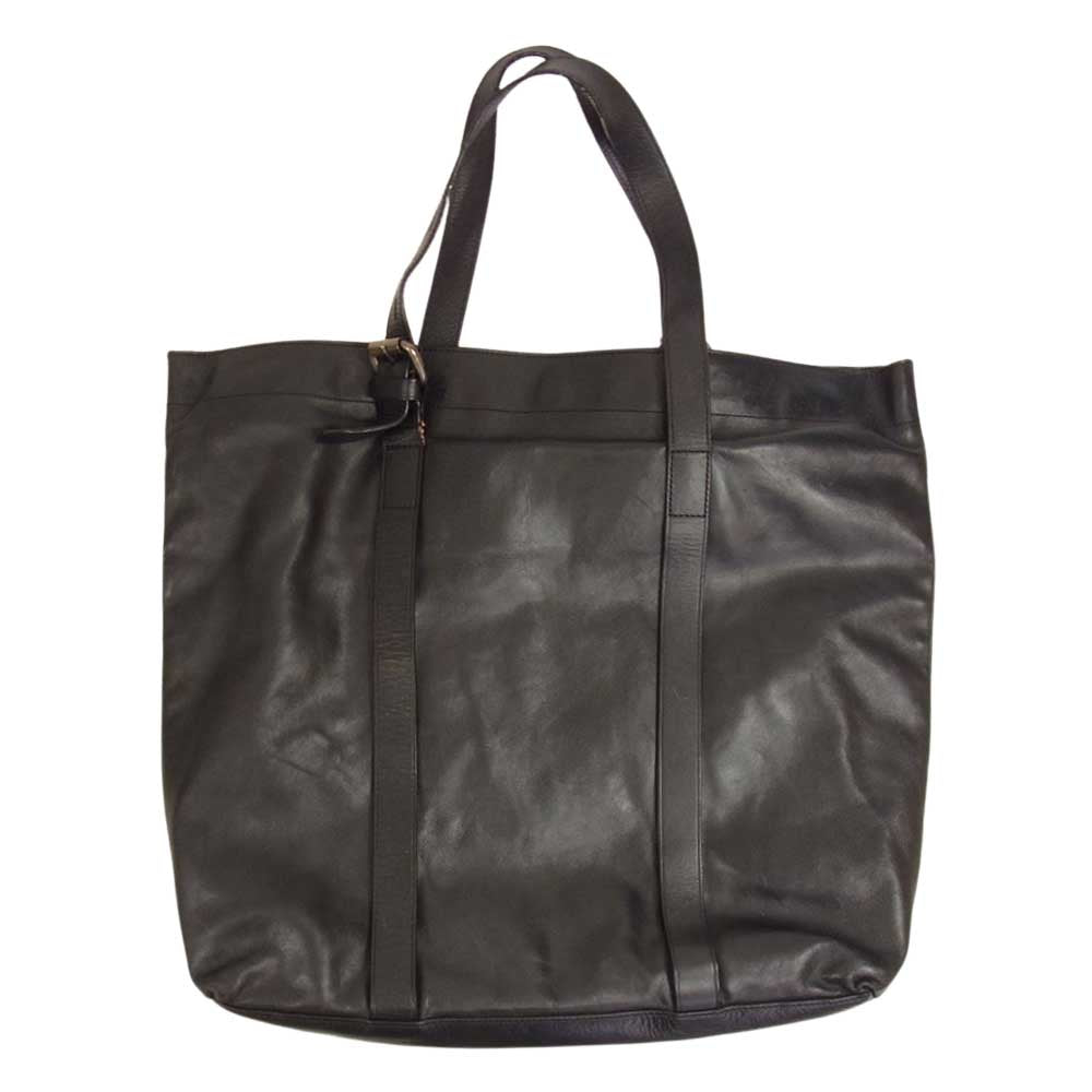 HUGO BOSS ヒューゴボス パスケース付き レザー トートバッグ ブラック系【中古】