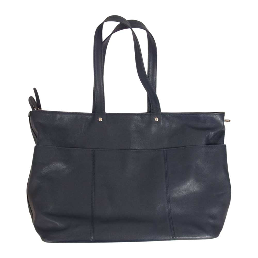 PORTER ポーター 吉田カバン LINK TOTE BAG リンク 牛ステア コンビネーション鞣し レザー トートバッグ ネイビー系【中古】