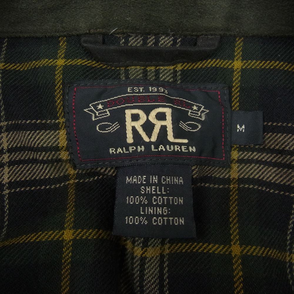 RRL ダブルアールエル モーターサイクル オイルド ジャケット ダークブラウン系 M【中古】