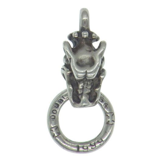 TRAVIS WALKER トラヴィスワーカー GARGOYLE PENDANT WITH DOUBLE CROSS RING ガーゴイル ダブルクロスリング ペンダントトップ シルバー系【中古】