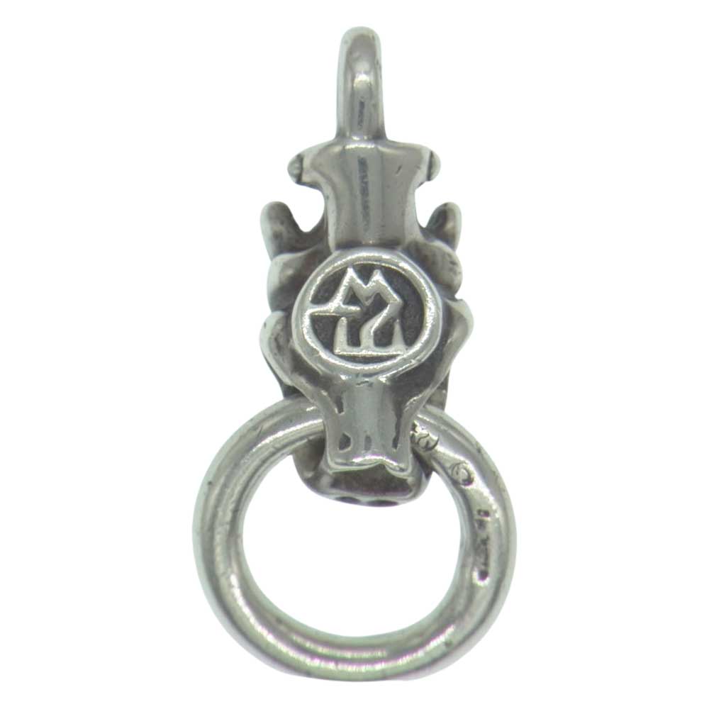 TRAVIS WALKER トラヴィスワーカー GARGOYLE PENDANT WITH DOUBLE CROSS RING ガーゴイル ダブルクロスリング ペンダントトップ シルバー系【中古】