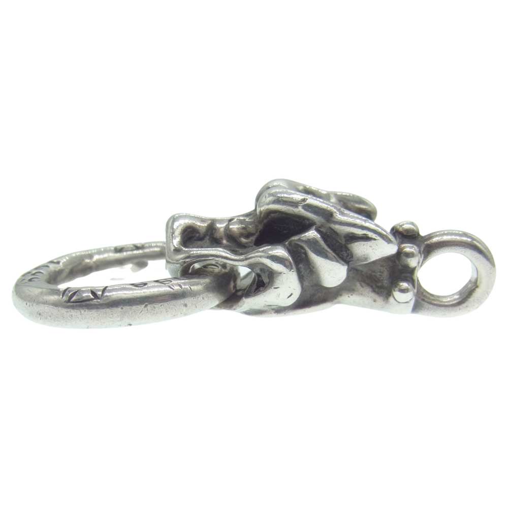TRAVIS WALKER トラヴィスワーカー GARGOYLE PENDANT WITH DOUBLE CROSS RING ガーゴイル ダブルクロスリング ペンダントトップ シルバー系【中古】