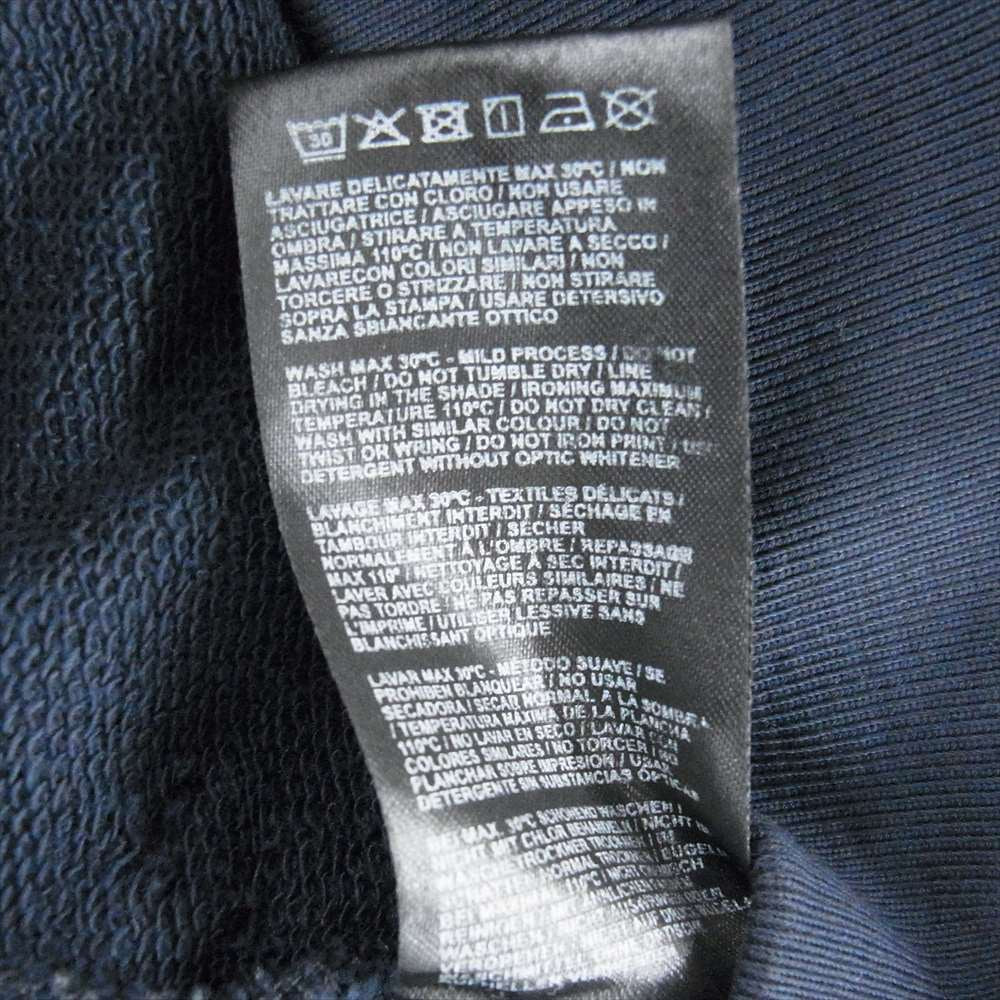 RAF SIMONS ラフシモンズ 22SS Destroyed Crewneck Sweater Sreapers オーバーサイズ スリーパーズ プリント ダメージ スウェット ネイビー系 2【美品】【中古】