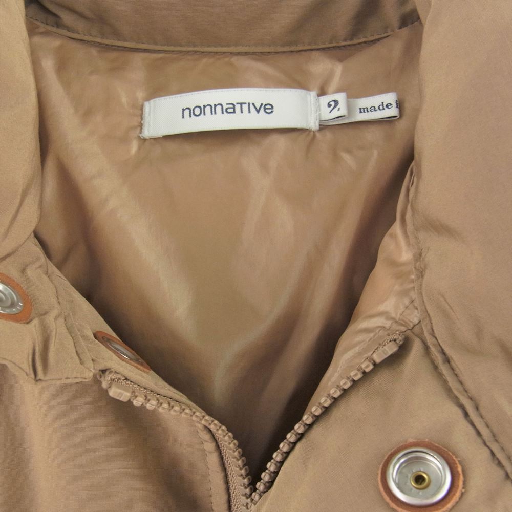 nonnative ノンネイティブ NN-JU3404 HIKER DOWN COAT C/N TUSSAH ハイカー ダウン コート ジャケット ブラウン系 2【中古】