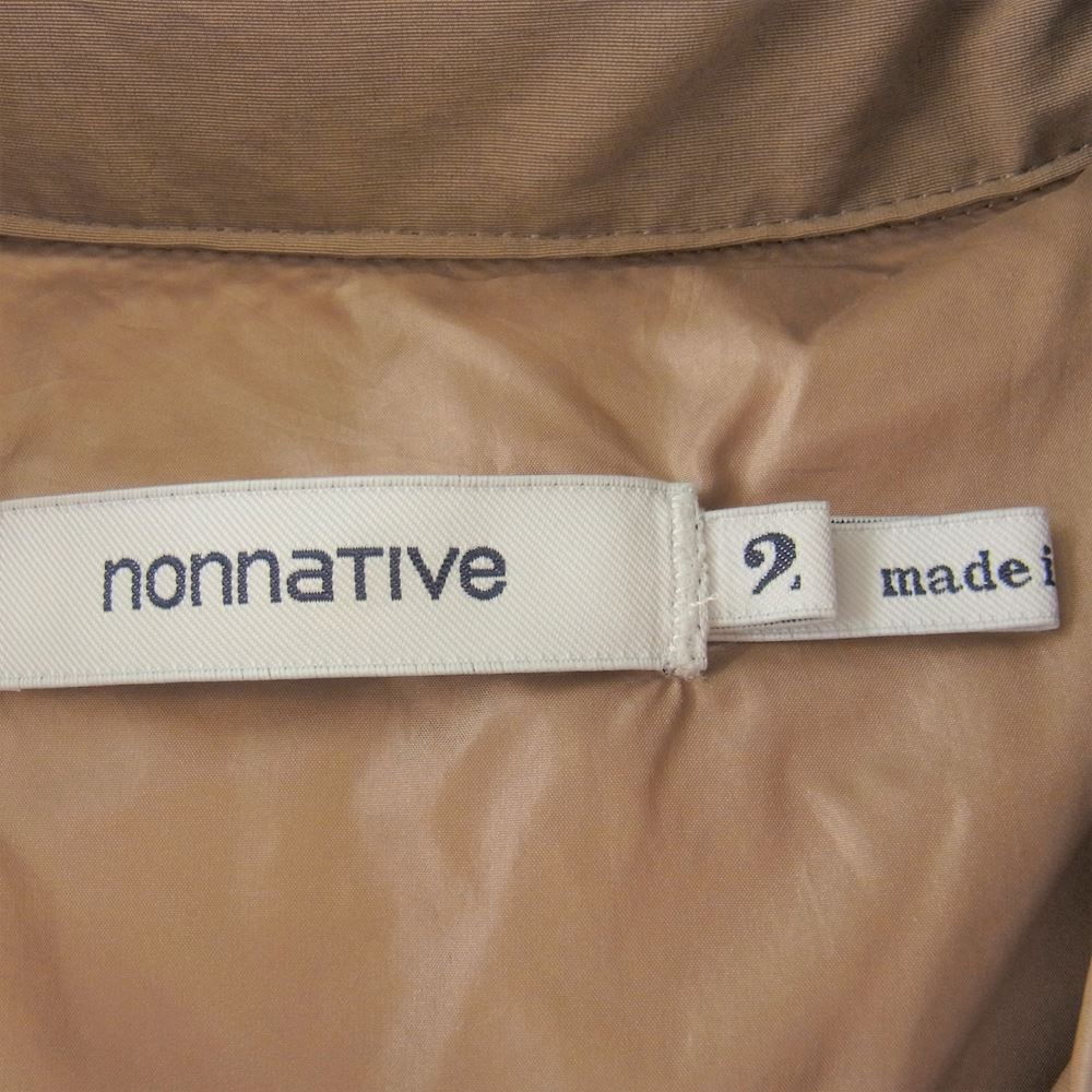 nonnative ノンネイティブ NN-JU3404 HIKER DOWN COAT C/N TUSSAH ハイカー ダウン コート ジャケット ブラウン系 2【中古】