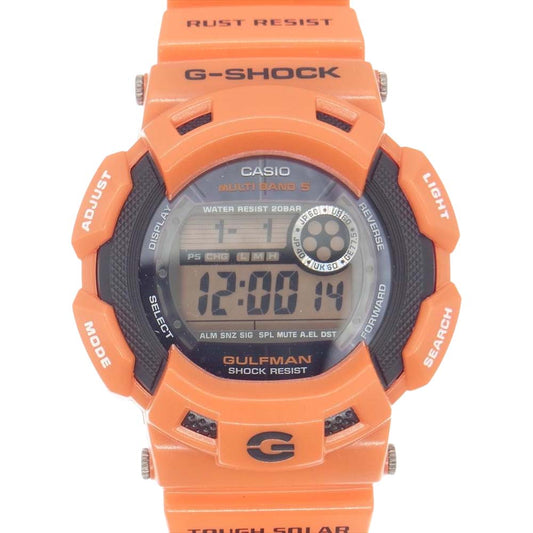 CASIO G-SHOCK カシオ ジーショック GW-9100R-4JF GULFMAN MULTIBAND5 ガルフマン Men in Rescue Orange メンインレスキューオレンジ オレンジ系【新古品】【未使用】【中古】
