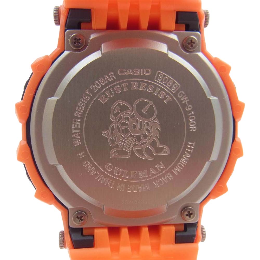 CASIO G-SHOCK カシオ ジーショック GW-9100R-4JF GULFMAN MULTIBAND5 ガルフマン Men in Rescue Orange メンインレスキューオレンジ オレンジ系【新古品】【未使用】【中古】