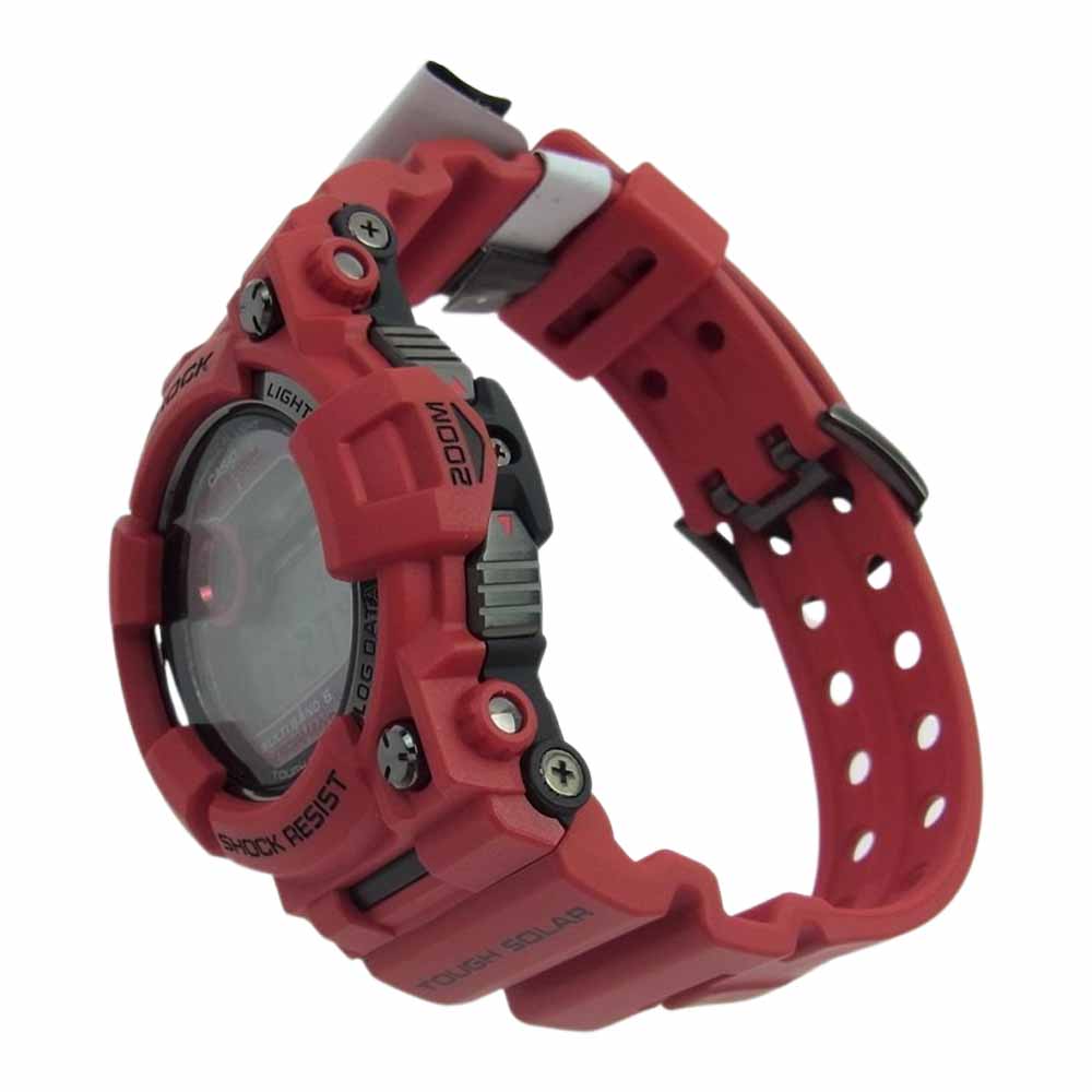 CASIO G-SHOCK カシオ ジーショック GWF-1000RD-4JF Master of G マスターオブジー FROGMAN フロッグマン ソーラー電波 腕時計 ウォッチ メンインバーニング レッド レッド系【新古品】【未使用】【中古】