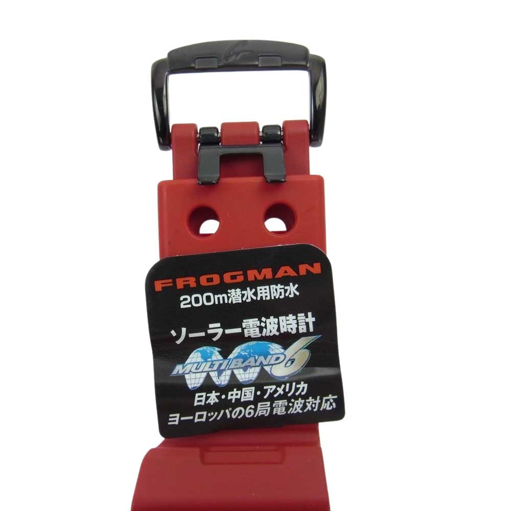 CASIO G-SHOCK カシオ ジーショック GWF-1000RD-4JF Master of G マスターオブジー FROGMAN フロッグマン ソーラー電波 腕時計 ウォッチ メンインバーニング レッド レッド系【新古品】【未使用】【中古】