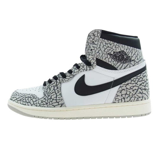 NIKE ナイキ DZ5485-052 Air Jordan 1 High OG White Cement エアジョーダン1 ハイ OG ホワイト セメント グレー系 マルチカラー系 29cm【新古品】【未使用】【中古】