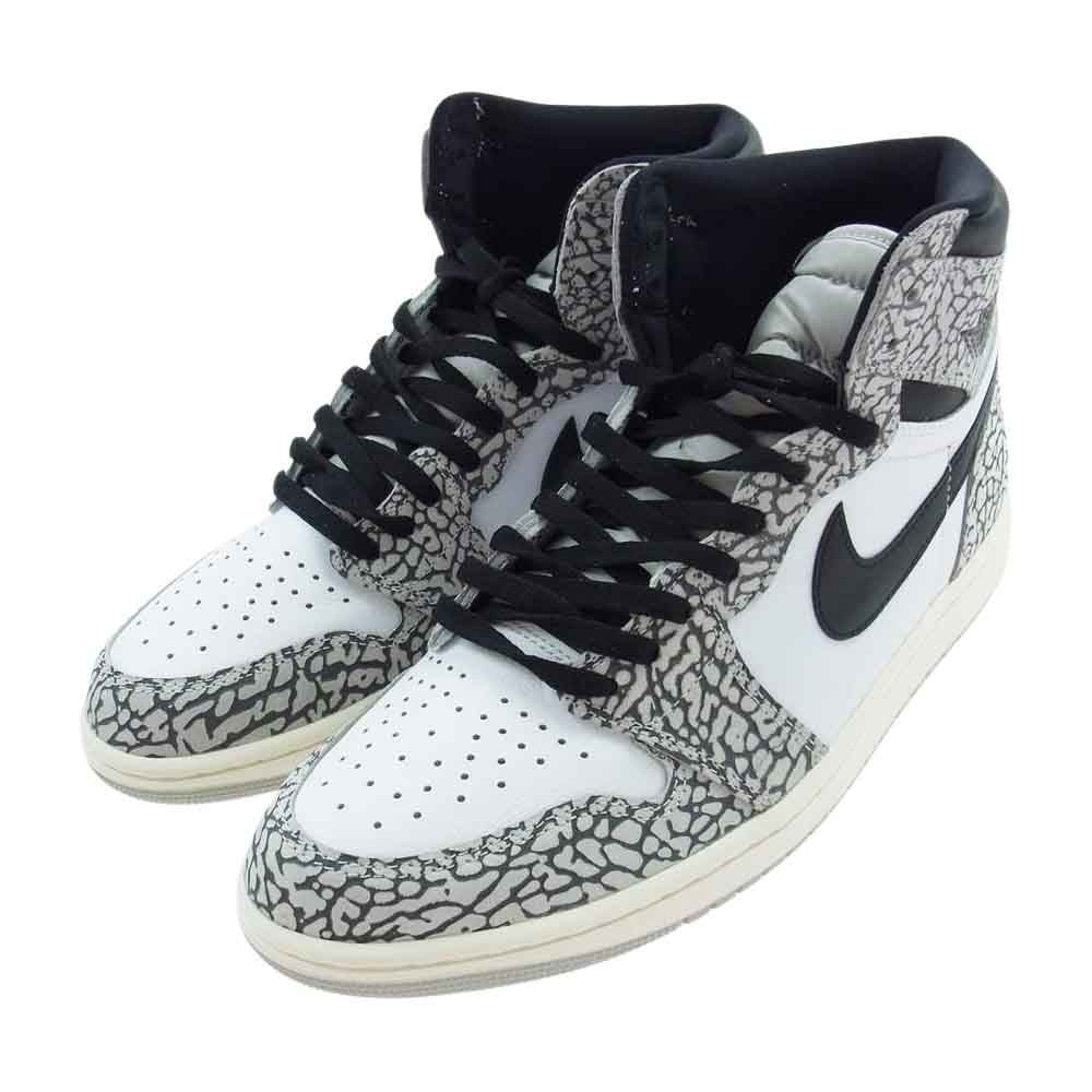 NIKE ナイキ DZ5485-052 Air Jordan 1 High OG White Cement エアジョーダン1 ハイ OG ホワイト セメント グレー系 マルチカラー系 29cm【新古品】【未使用】【中古】