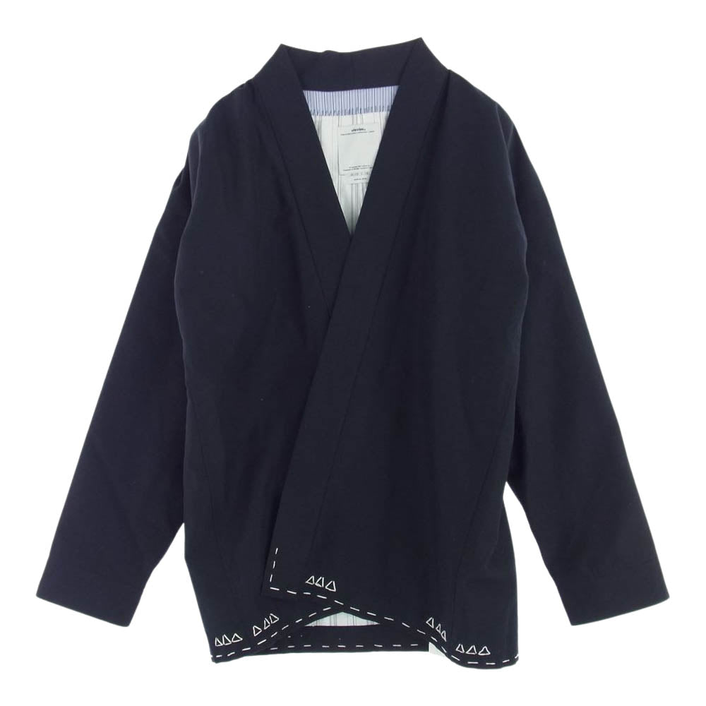VISVIM ビズビム 16AW 0116205013026 SANJURO JKT (WOOL/LINEN/MOHAIR) サンジュウロウ 羽織 ジャケット ダークネイビー系 4【美品】【中古】