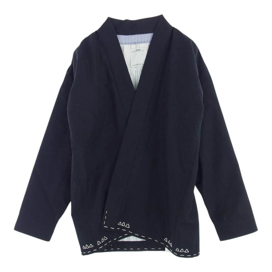 VISVIM ビズビム 16AW 0116205013026 SANJURO JKT (WOOL/LINEN/MOHAIR) サンジュウロウ 羽織 ジャケット ダークネイビー系 4【美品】【中古】