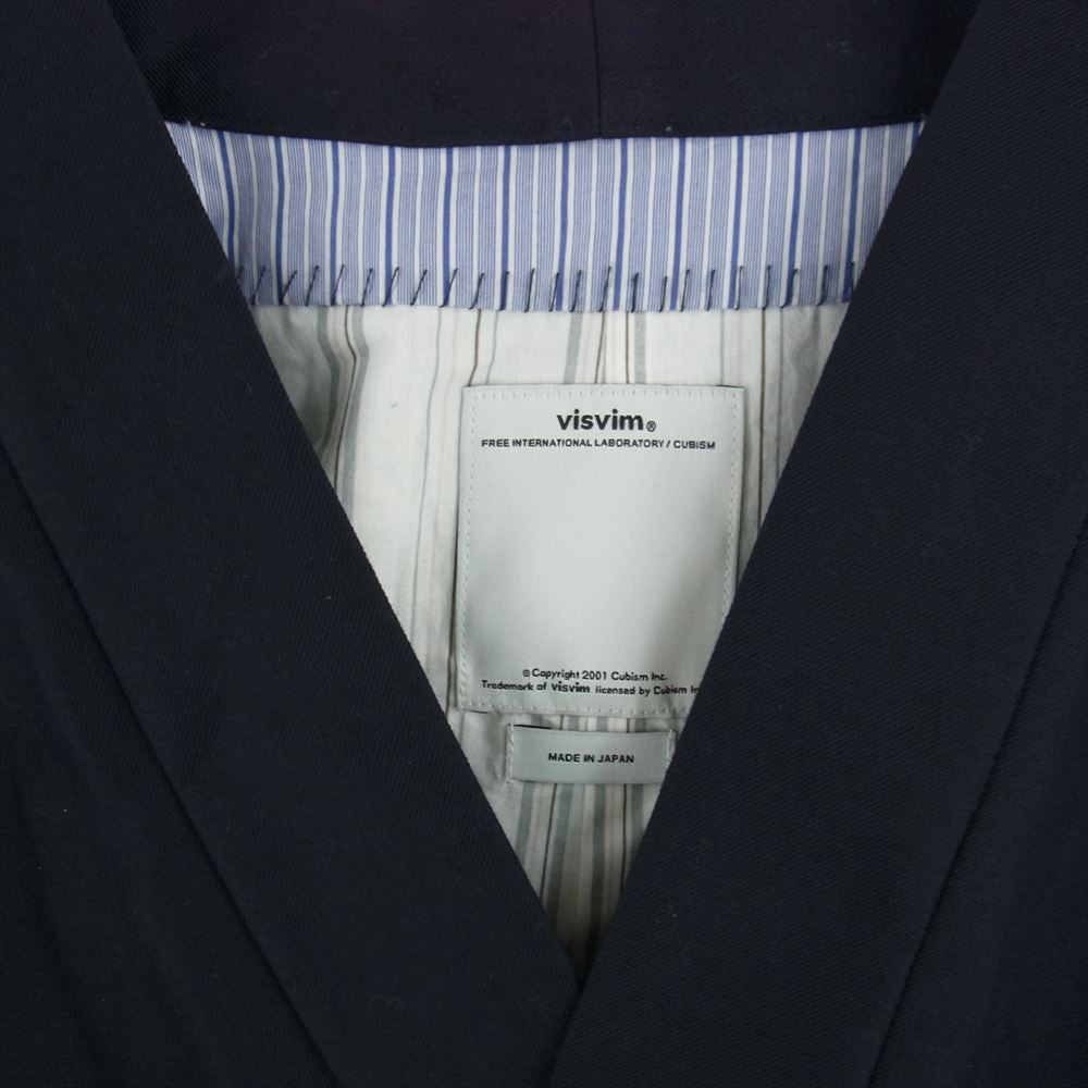 VISVIM ビズビム 16AW 0116205013026 SANJURO JKT (WOOL/LINEN/MOHAIR) サンジュウロウ 羽織 ジャケット ダークネイビー系 4【美品】【中古】