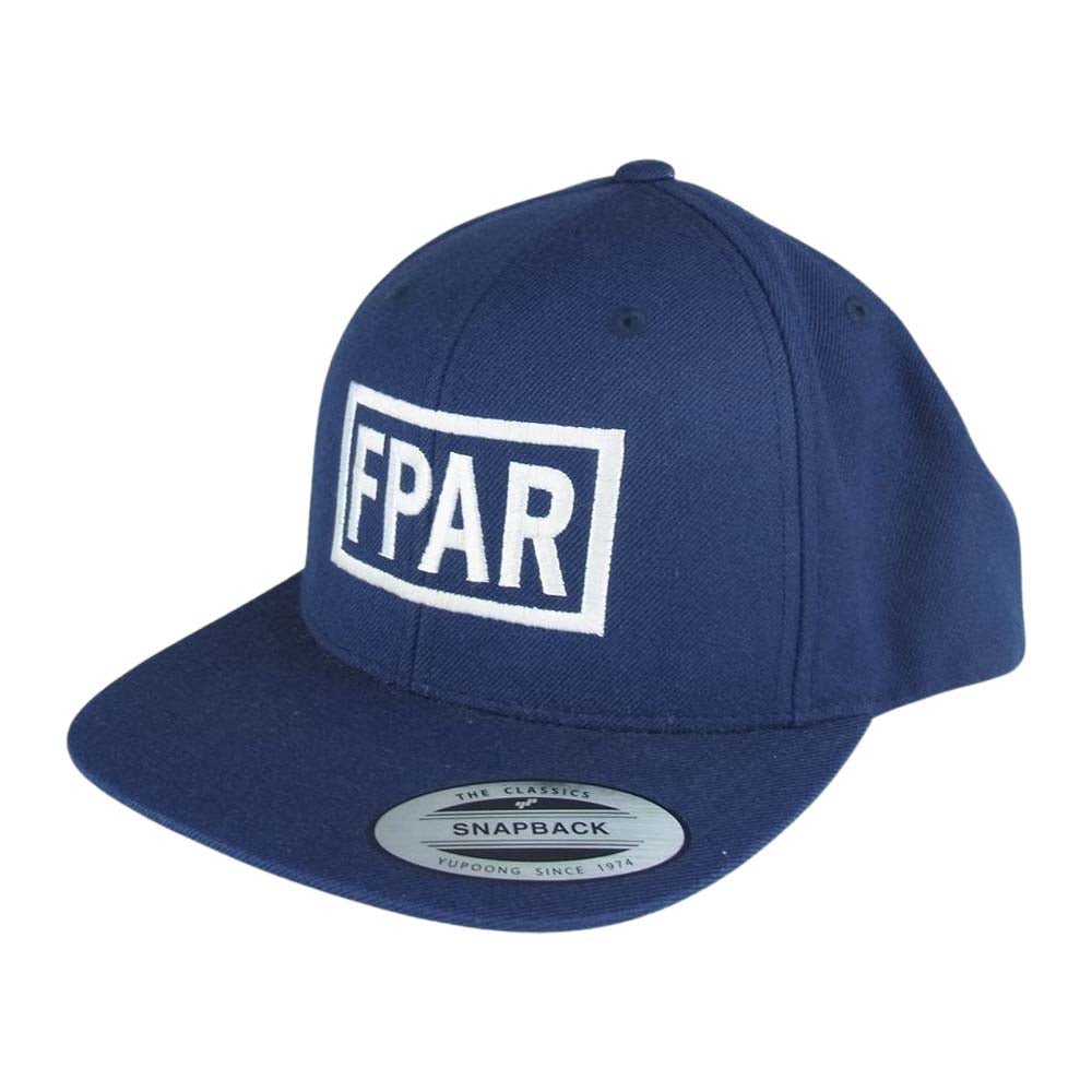 フォーティーパーセントアゲインストライツ ボックスロゴ キャップ ネイビー系【中古】
