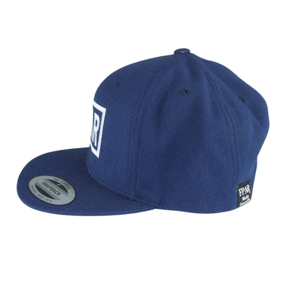 フォーティーパーセントアゲインストライツ ボックスロゴ キャップ ネイビー系【中古】
