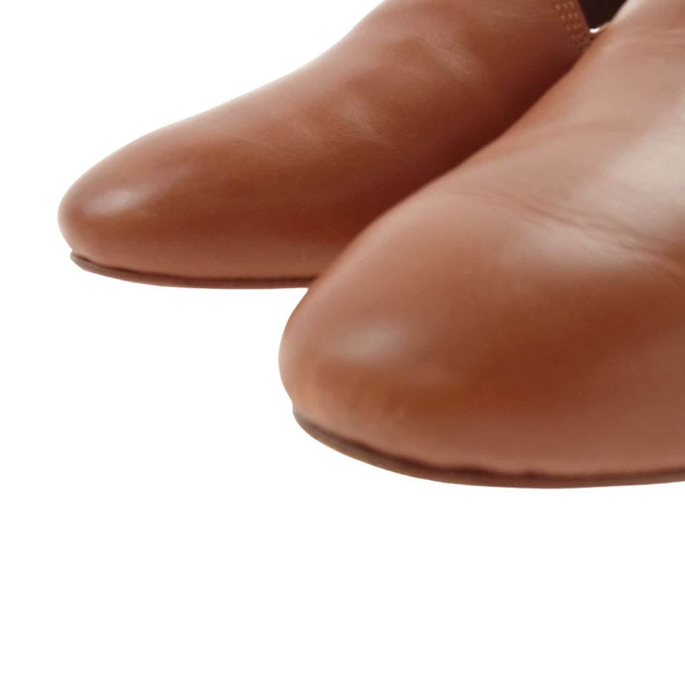 メゾネウレカ 281 LOAFER SLIPPER ローファー スリッパ レザー シューズ オレンジ系 37【中古】