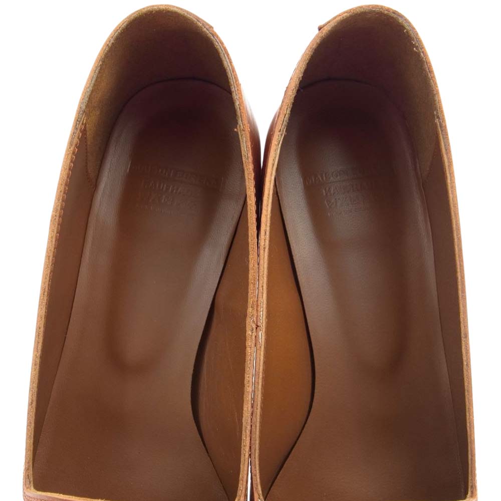 メゾネウレカ 281 LOAFER SLIPPER ローファー スリッパ レザー シューズ オレンジ系 37【中古】