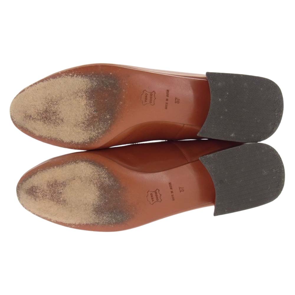 メゾネウレカ 281 LOAFER SLIPPER ローファー スリッパ レザー シューズ オレンジ系 37【中古】