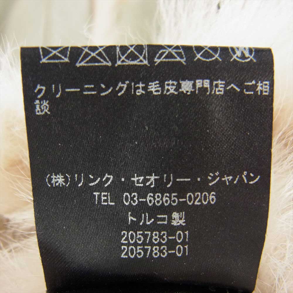 theory セオリー 7460804 国内正規品 PATCHWORK SH VEST パッチワーク リバーシブル ムートン ファー ベスト オフホワイト系 S【中古】
