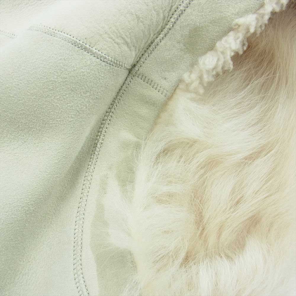 theory セオリー 7460804 国内正規品 PATCHWORK SH VEST パッチワーク リバーシブル ムートン ファー ベスト オフホワイト系 S【中古】