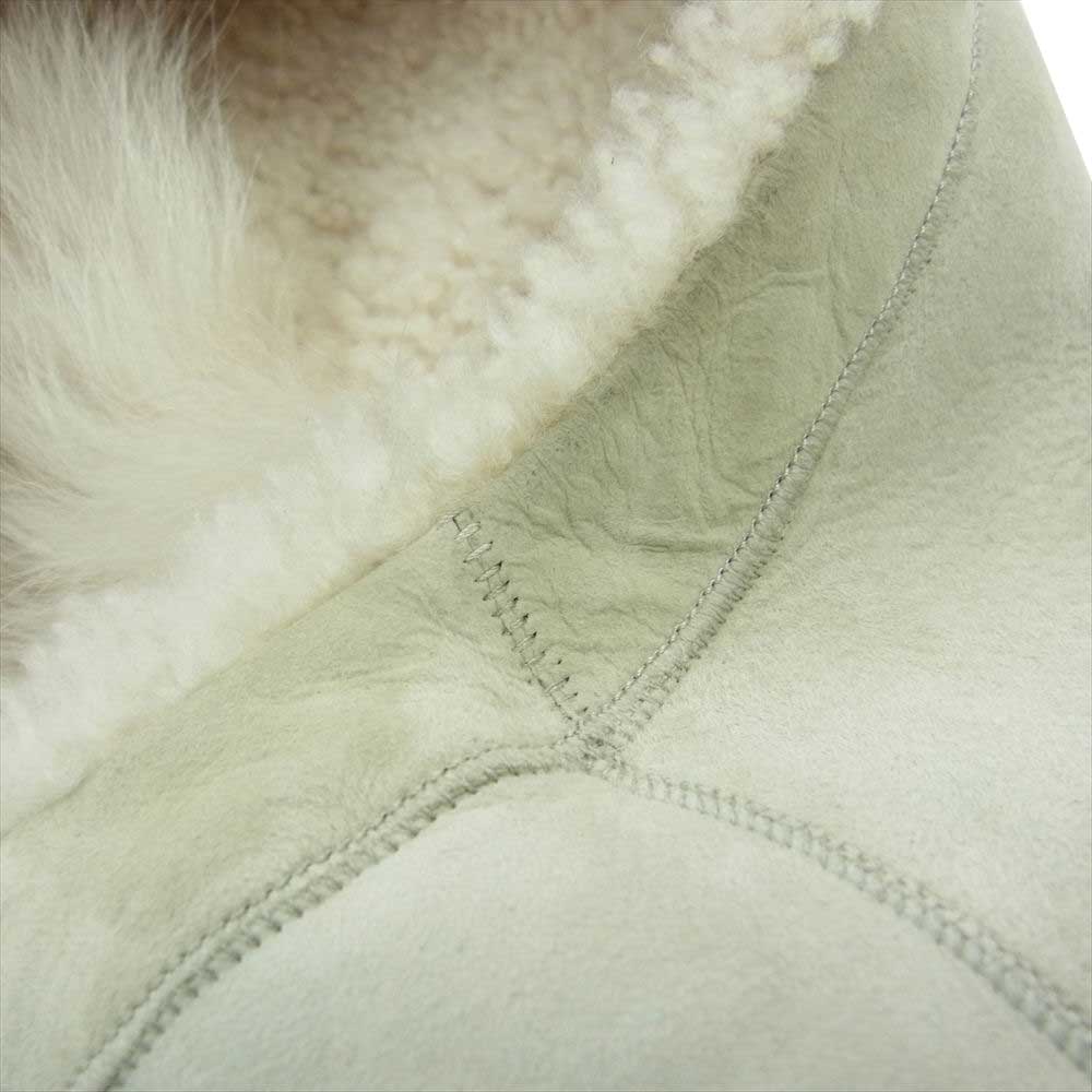 theory セオリー 7460804 国内正規品 PATCHWORK SH VEST パッチワーク リバーシブル ムートン ファー ベスト オフホワイト系 S【中古】