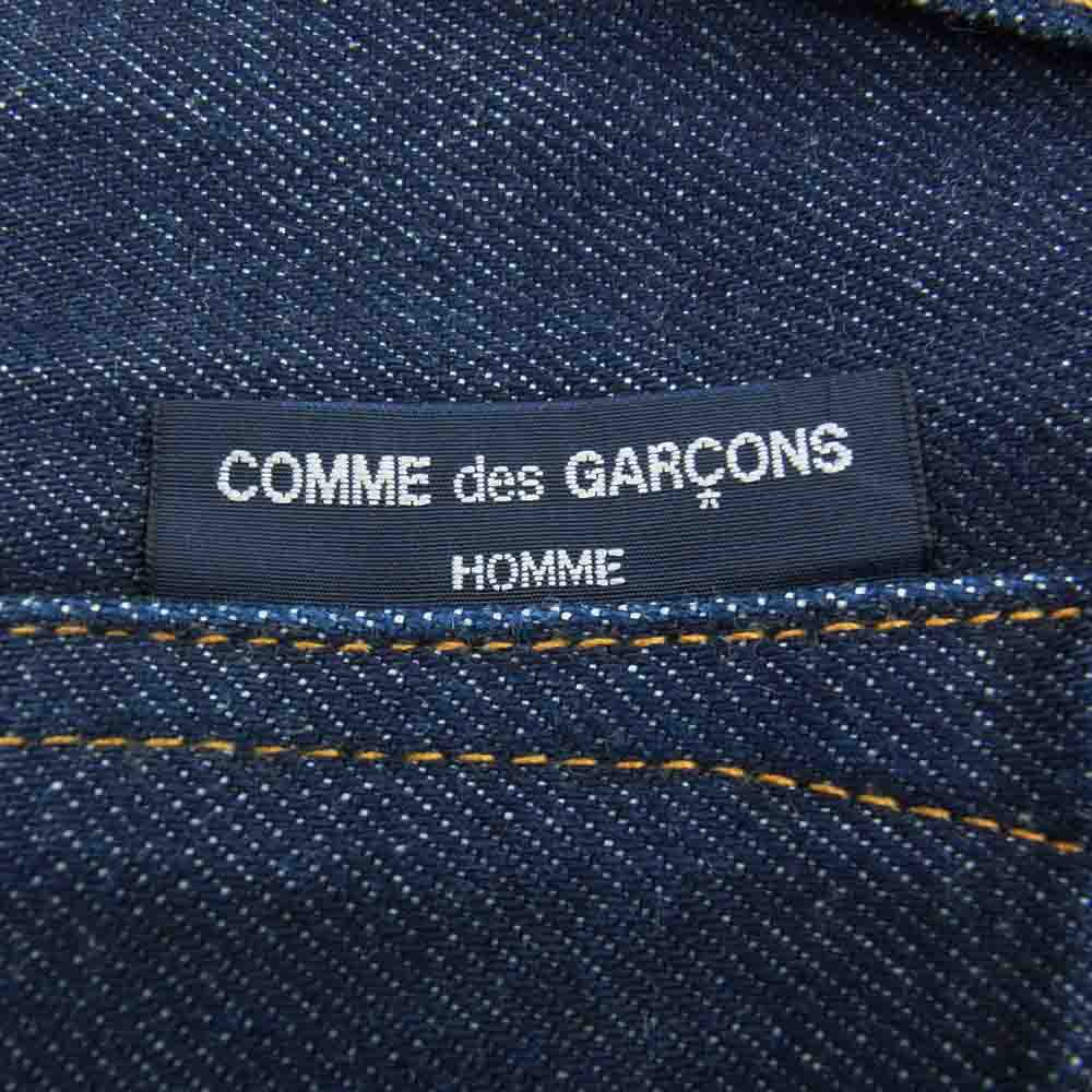 COMME des GARCONS HOMME コムデギャルソンオム HT-P037 AD2017 ジッパーフライ ストレート デニム パンツ インディゴブルー系 S【中古】