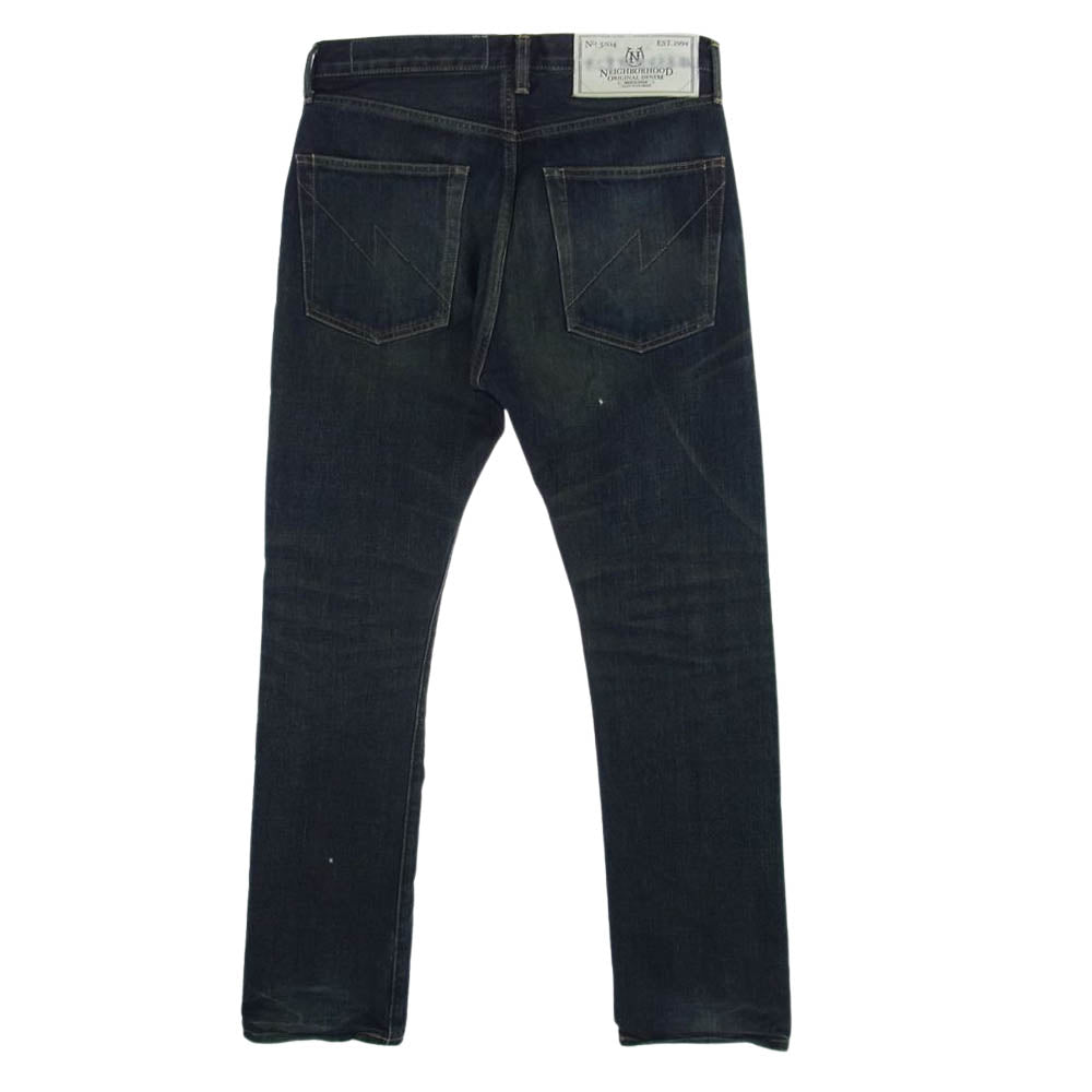 NEIGHBORHOOD ネイバーフッド 151DCNH-PTM14 WASHED . DP MID / 14OZ-PT ダメージ 加工 デニム パンツ  インディゴブルー系 M【中古】