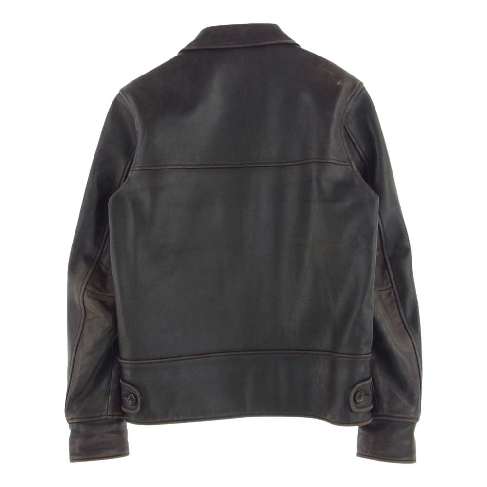 WTAPS ダブルタップス 10AW 102NWDT-JKM02 DAS BOOT ラム レザー ジャケット ブルゾン 羊革 ブラウン系【中古】