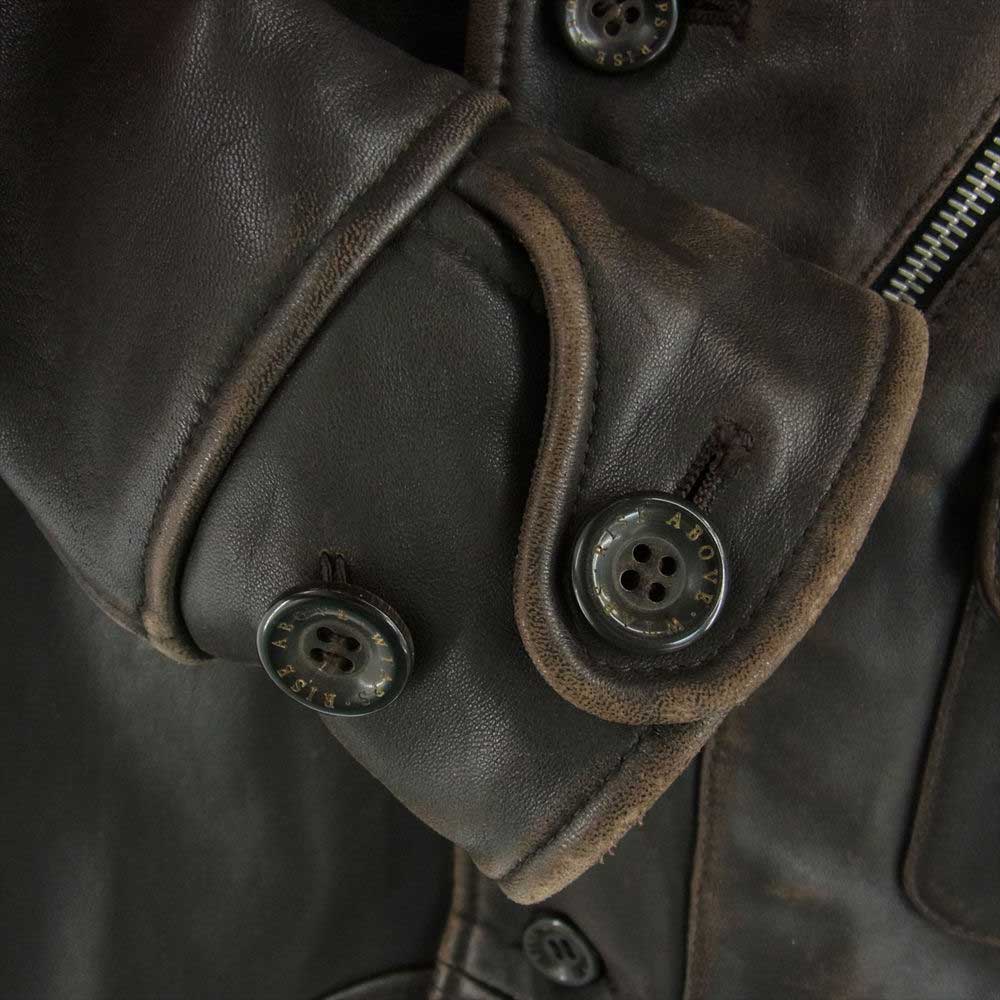WTAPS ダブルタップス 10AW 102NWDT-JKM02 DAS BOOT ラム レザー ジャケット ブルゾン 羊革 ブラウン系【中古】