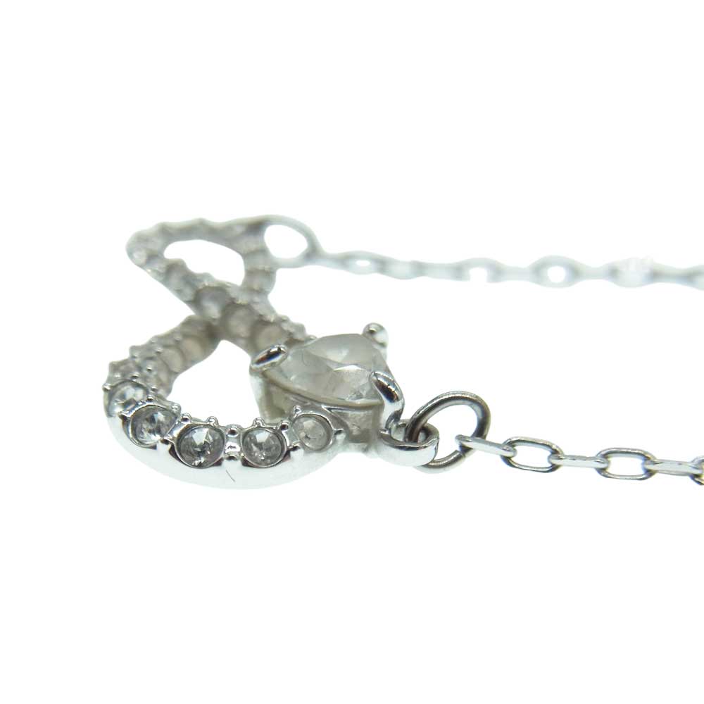 スワロフスキー インフィニティ ネックレス シルバー系【中古】