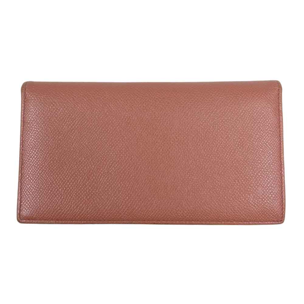 BVLGARI ブルガリ ブルガリブルガリ イタリア製 レザー ウォレット 長財布 ブラウン系【中古】