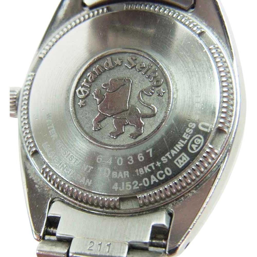 GRAND SEIKO グランドセイコー STGF086 SS×K18PGベゼル ダイヤ 22PD シェル文字場 クオーツ ウォッチ 腕時計 シルバー系【中古】