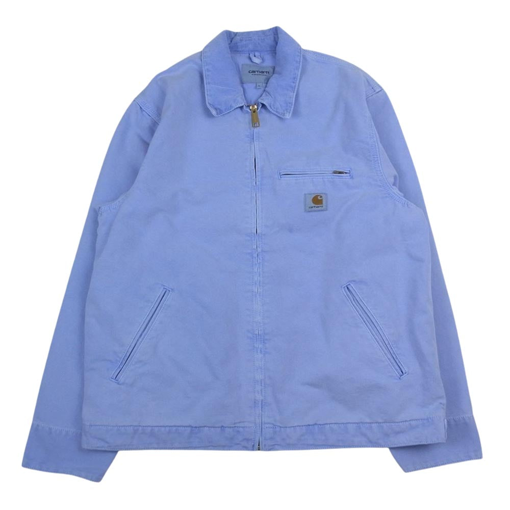 カーハート デトロイト ダック地 ワーク ジャケット  ブルー系 L【中古】