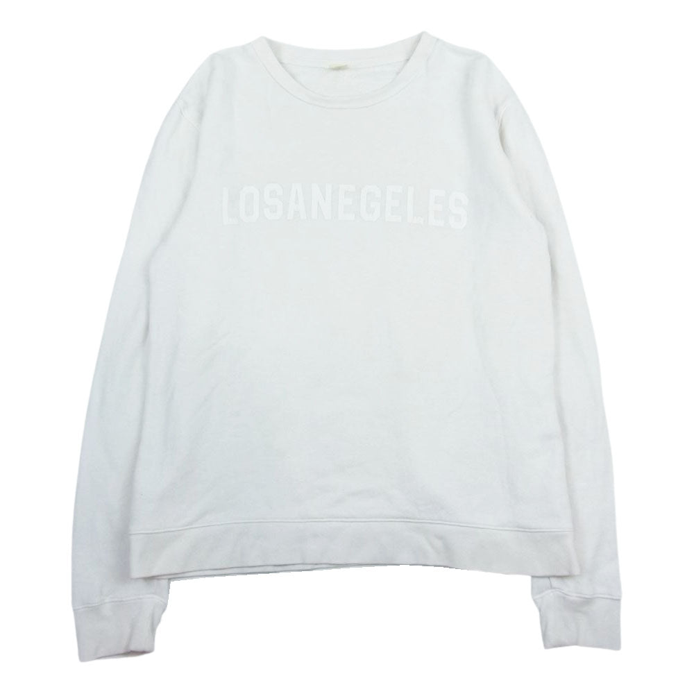 Ron Herman ロンハーマン LOS ANGELES ロゴ クルーネック スウェット  ホワイト系 S【中古】