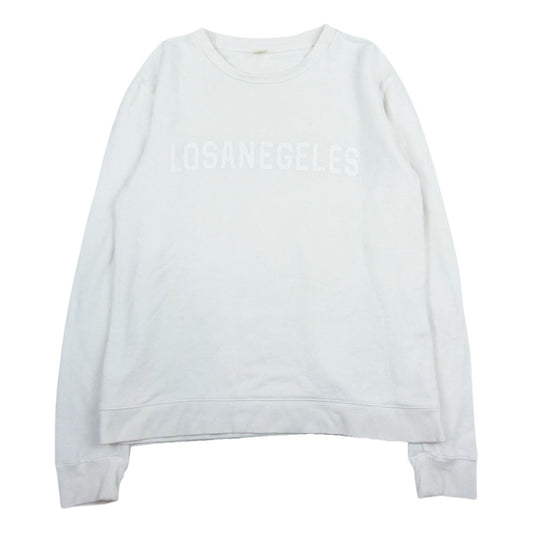 Ron Herman ロンハーマン LOS ANGELES ロゴ クルーネック スウェット  ホワイト系 S【中古】