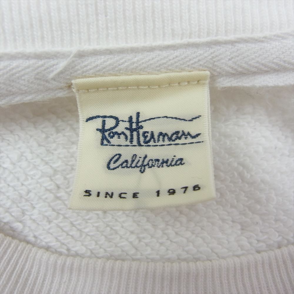 Ron Herman ロンハーマン LOS ANGELES ロゴ クルーネック スウェット  ホワイト系 S【中古】