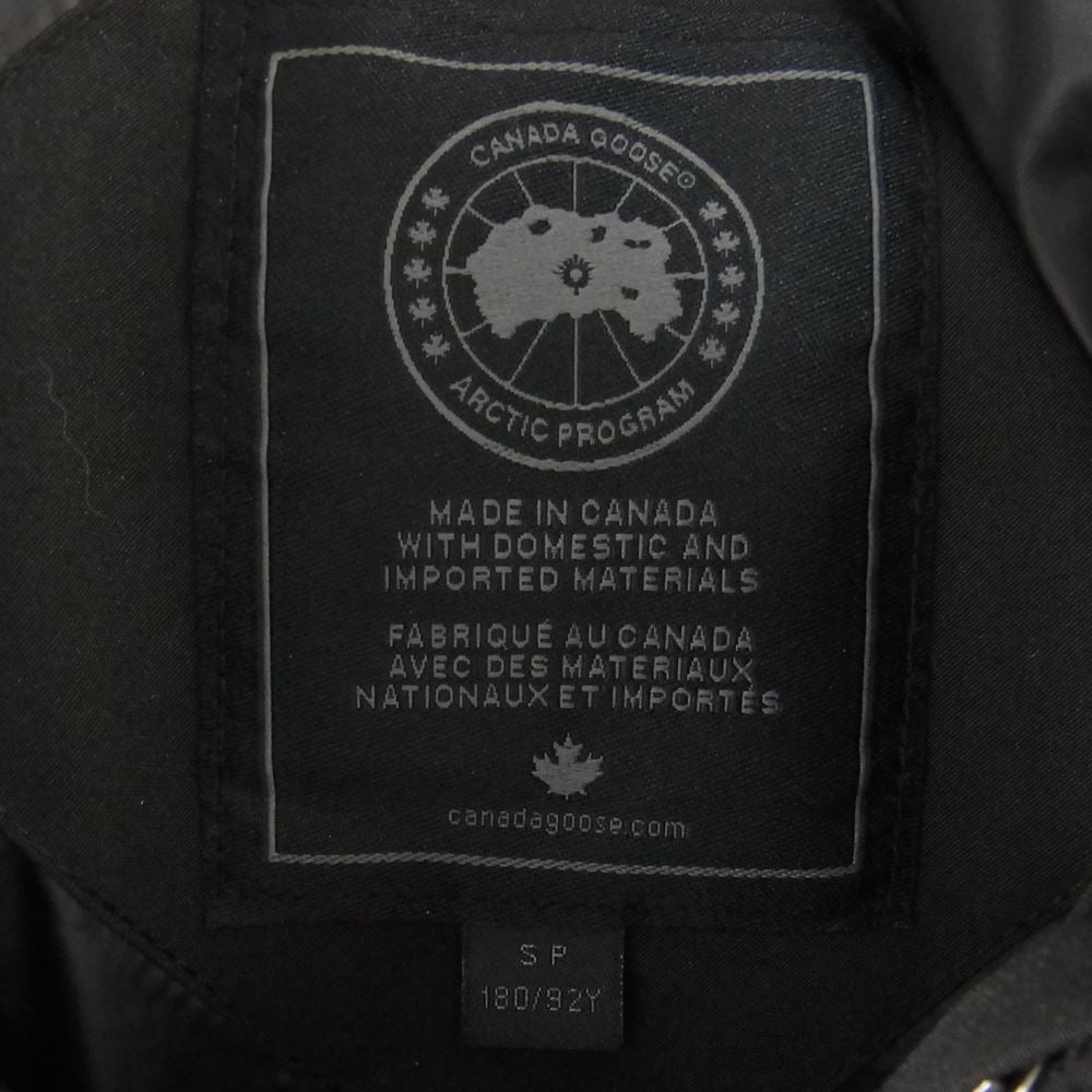 CANADA GOOSE カナダグース 3808MB 国内正規品 ジャパンタグ BLACK LABEL ブラックレーベル WYNDHAM PARKA ウィンダムパーカ ブラック系 180/92y【新古品】【未使用】【中古】