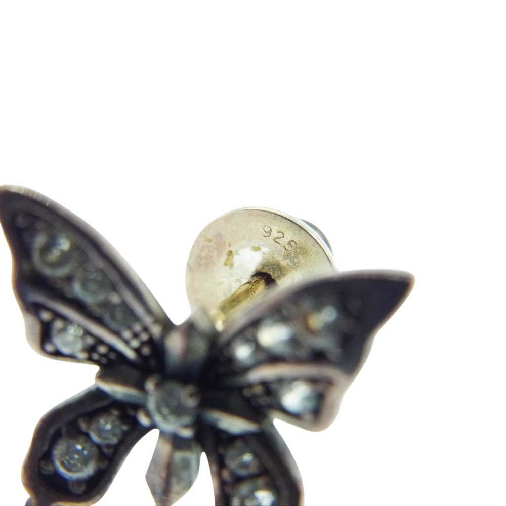 Justin Davis ジャスティンデイビス SEJ495 2 CLR ギャランティ付属 MONARCH バタフライ 蝶 ピアス シルバー系【中古】