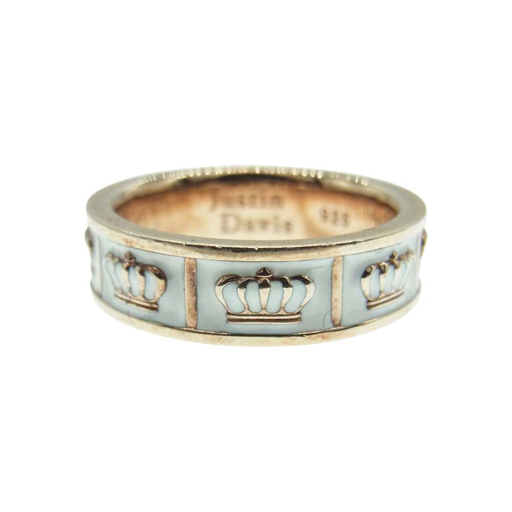 Justin Davis ジャスティンデイビス SRJ695 OBSESSION オブセッション リング ホワイト系 ゴールド系 14号【中古】